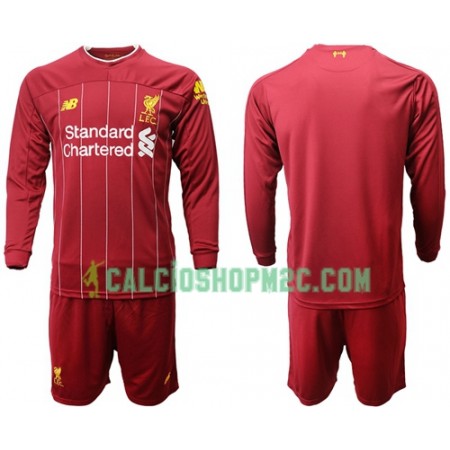 Liverpool Bambino Maglia Prima 2019/2020 Manica Lunga (+ Pantaloncini)